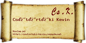 Csütörtöki Kevin névjegykártya