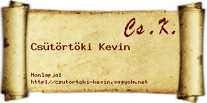 Csütörtöki Kevin névjegykártya